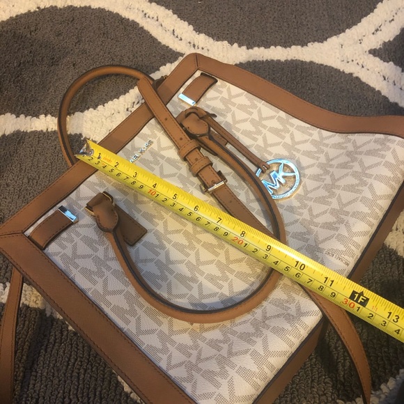 Michael Kors Hamilton cognac brown&cream bag - Picture 7 of 8